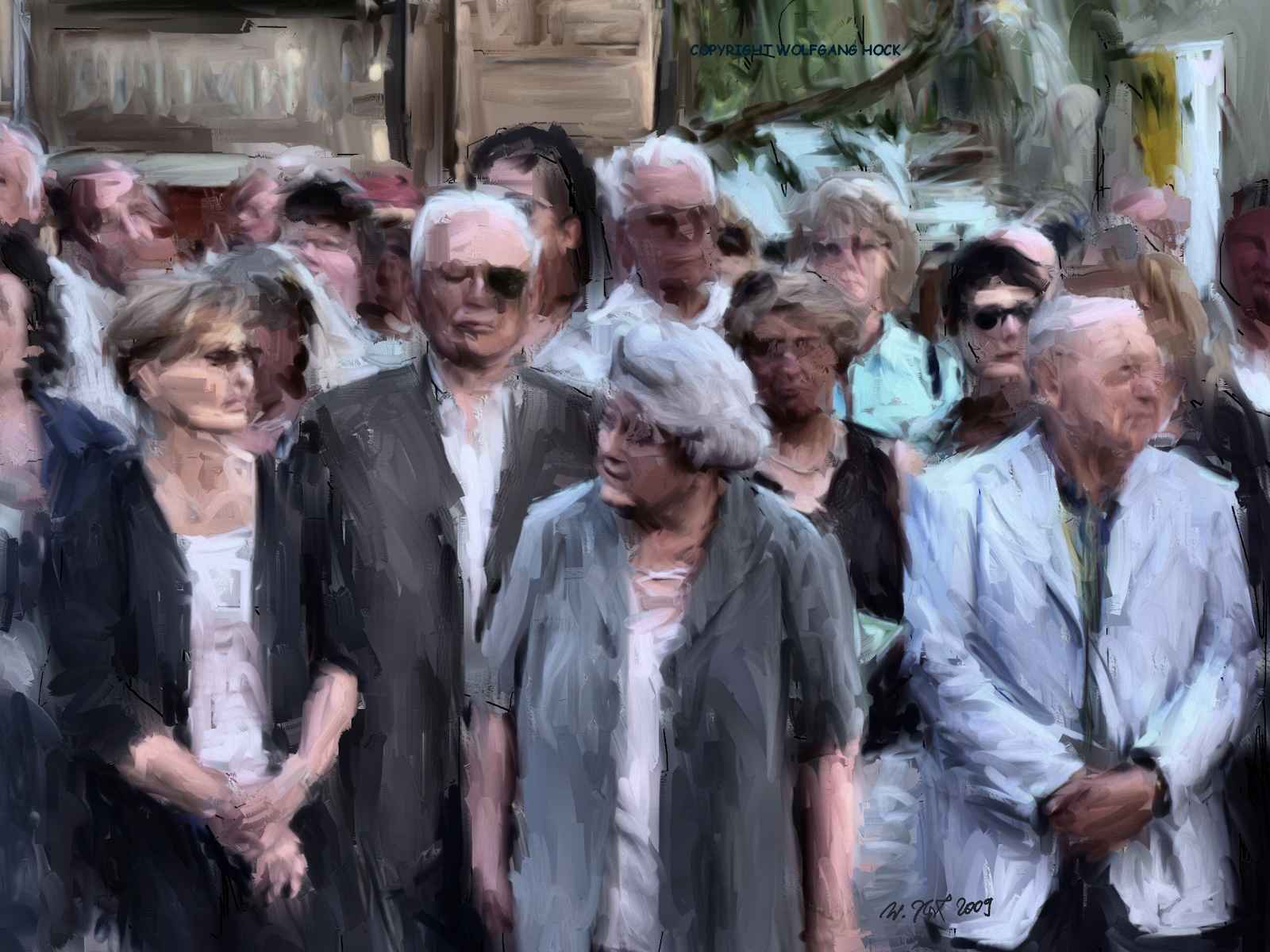 People of Bamberg I 2009   Inkjet printed computer painting on paper, edition of 5 53 x 40 cm (5 megapixel)
