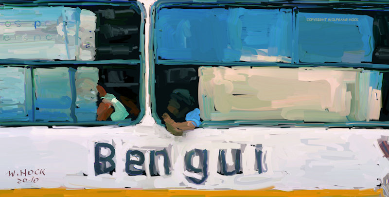 Bengui 2010   Inkjet printed computer painting on canvas, edition of 5 125 x 70 cm (36 megapixel)