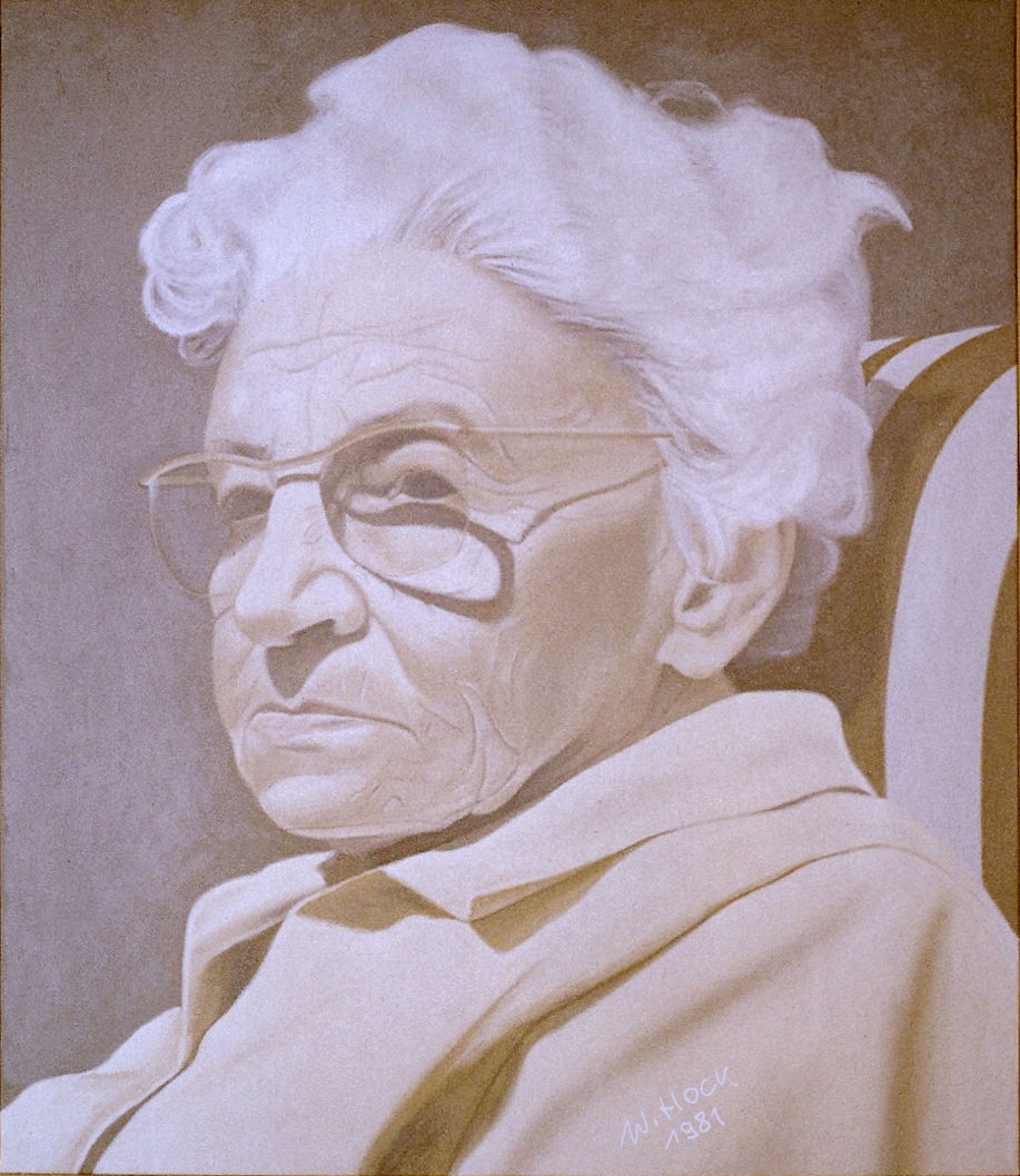 My grandmother 1981   Oil on canvas 98 x 110 cm