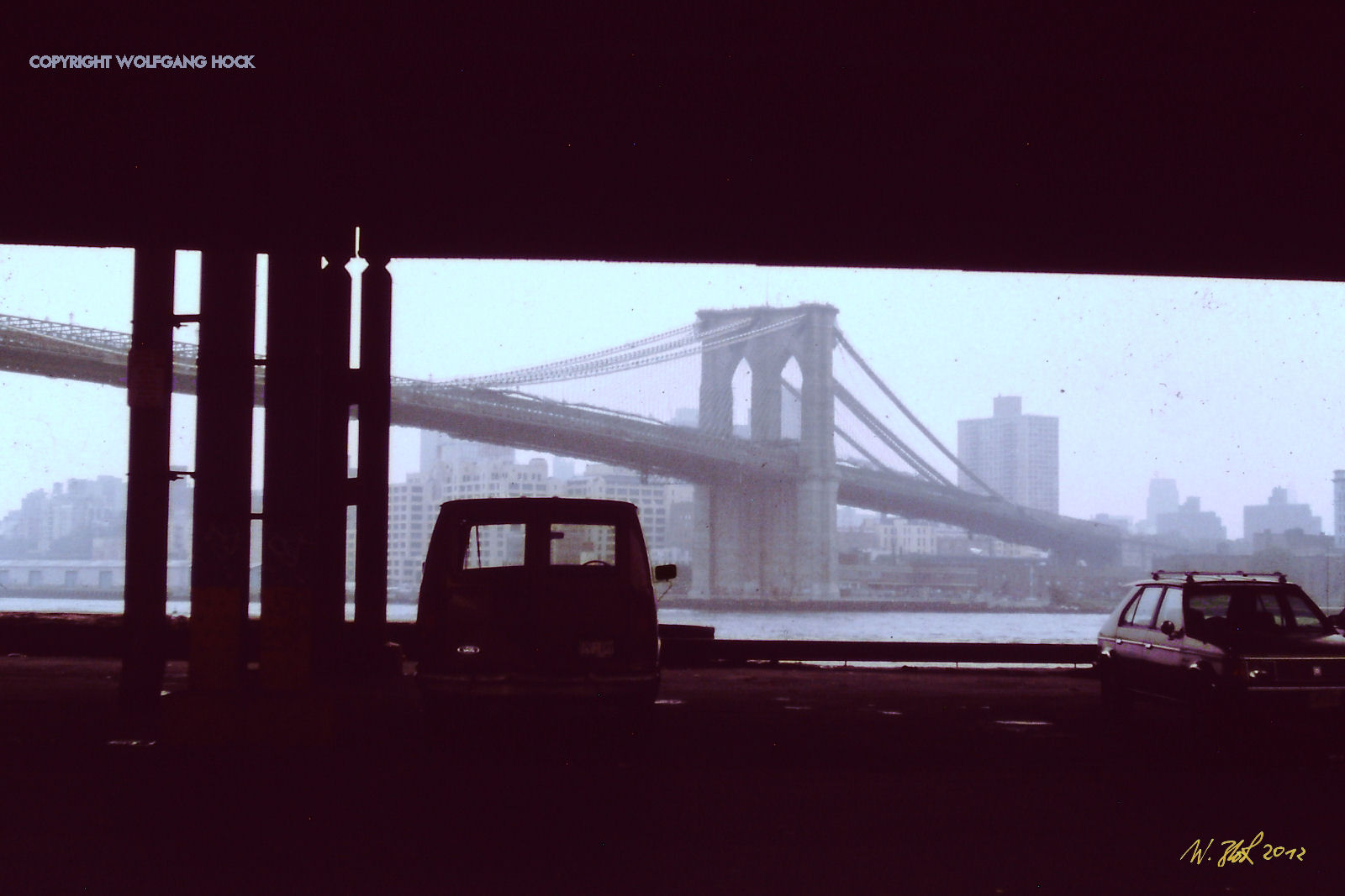 Brooklyn Bridge 2012   Inkjet printed photographic mixed media on paper, 64 x 43 cm