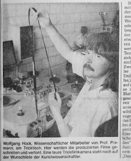 Wolfgang Hock in the newspaper 1985 ...