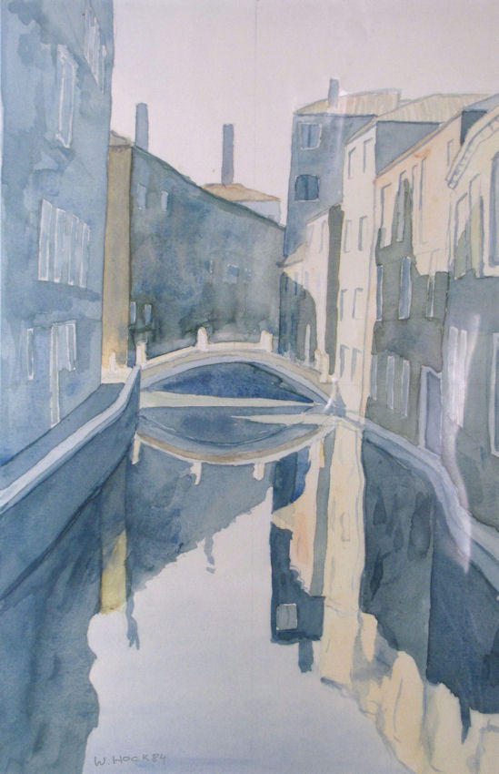 Venedig Aquarell I 1984   Watercolor on paper 24 x 34 cm