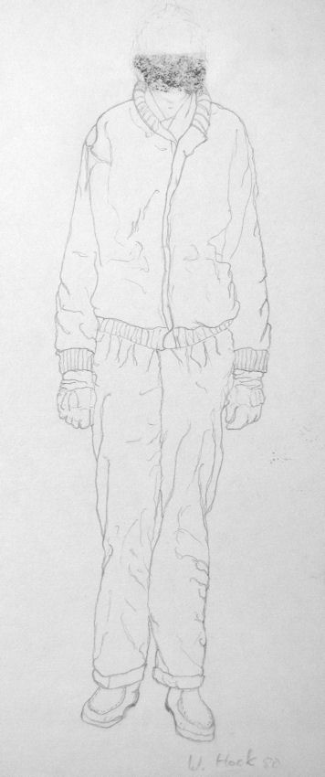 Figure 1980   Pencil on paper 20 x 33 cm