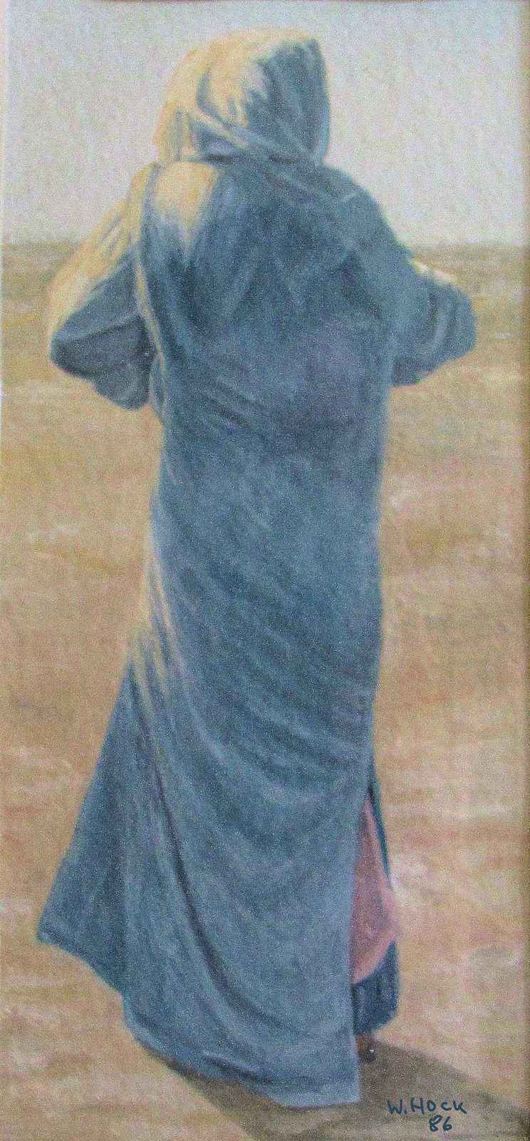 Arab woman 1986   Watercolor on paper 16 x 35 cm