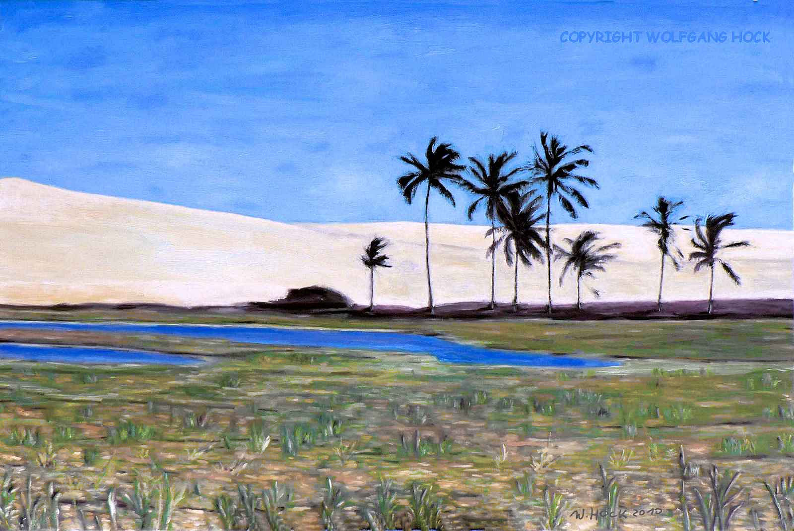 Taíba oasis 2010   Oil on canvas 150 x 100 cm