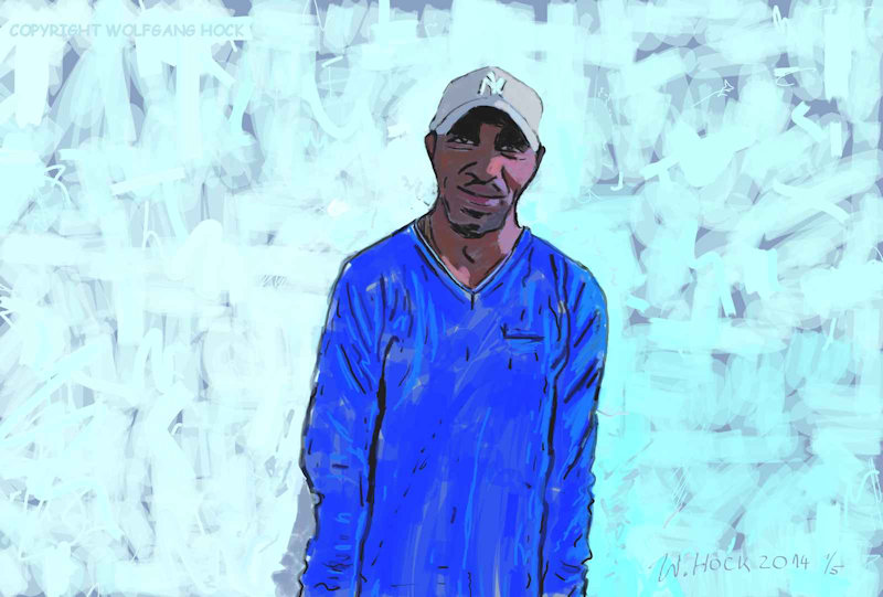 Dawit Yosef S. - 2014   Handmade digital painting on canvas 150 x 100 cm (133 megapixel)