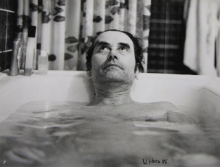 Man in bathtub (my father) 1986   Photography 30,5 x 24 cm