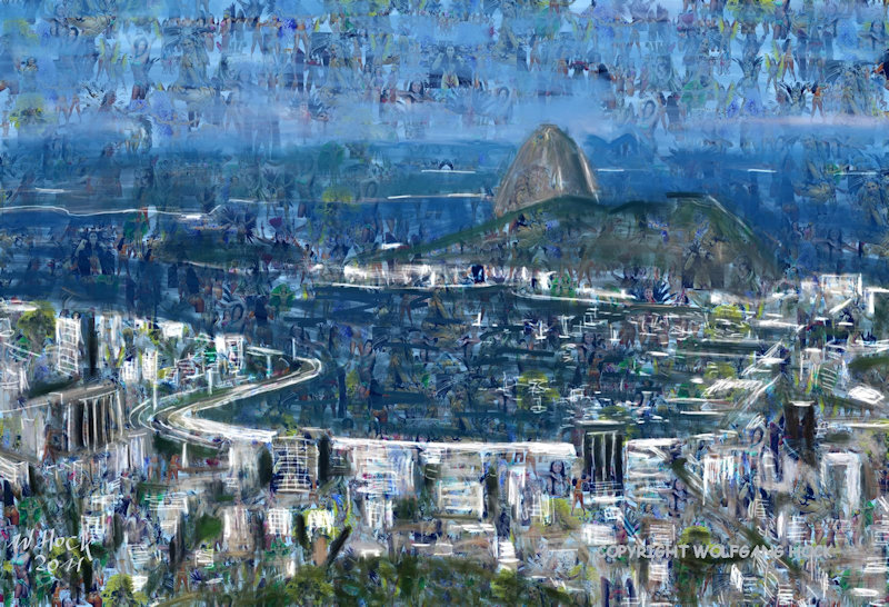 Rio de Janeiro 2010   Inkjet printed computer painting on canvas, edition of 5 110 x 75 cm (38 megapixel)